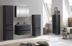 Held Badkombination Kornel 4 3-teilig mit em Waschbecken - graphit