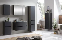 Held Badkombination Kornel 5 3-teilig mit em Waschbecken - graphit