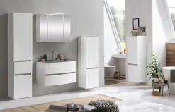 Held Badkombination Kornel 10 4-teilig mit grauem Waschbecken -
