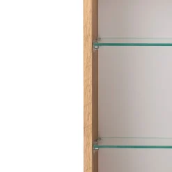 Held Badkombination Kornel 10 4-teilig mit grauem Waschbecken - Eiche/Mattweiß