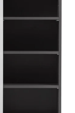 Held Badkombination Kornel 10 4-teilig mit grauem Waschbecken - Graphitgrau/Eiche