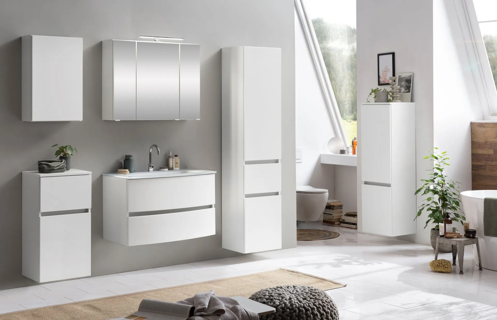 Held Badkombination Kornel 11 5-teilig mit em Waschbecken -