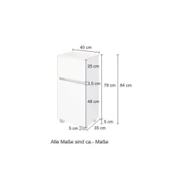 Held Badkombination Kornel 12 5-teilig mit grauem Waschbecken -