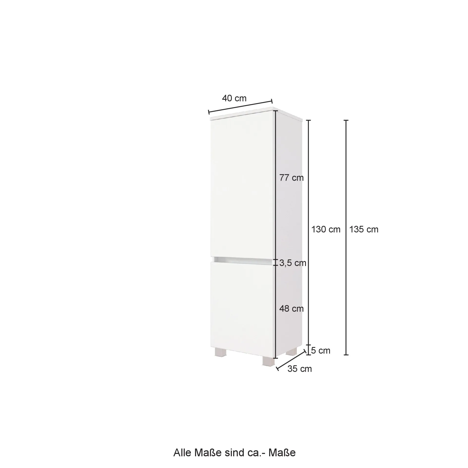 Held Badkombination Kornel 12 5-teilig mit grauem Waschbecken - Graphitgrau/Eiche