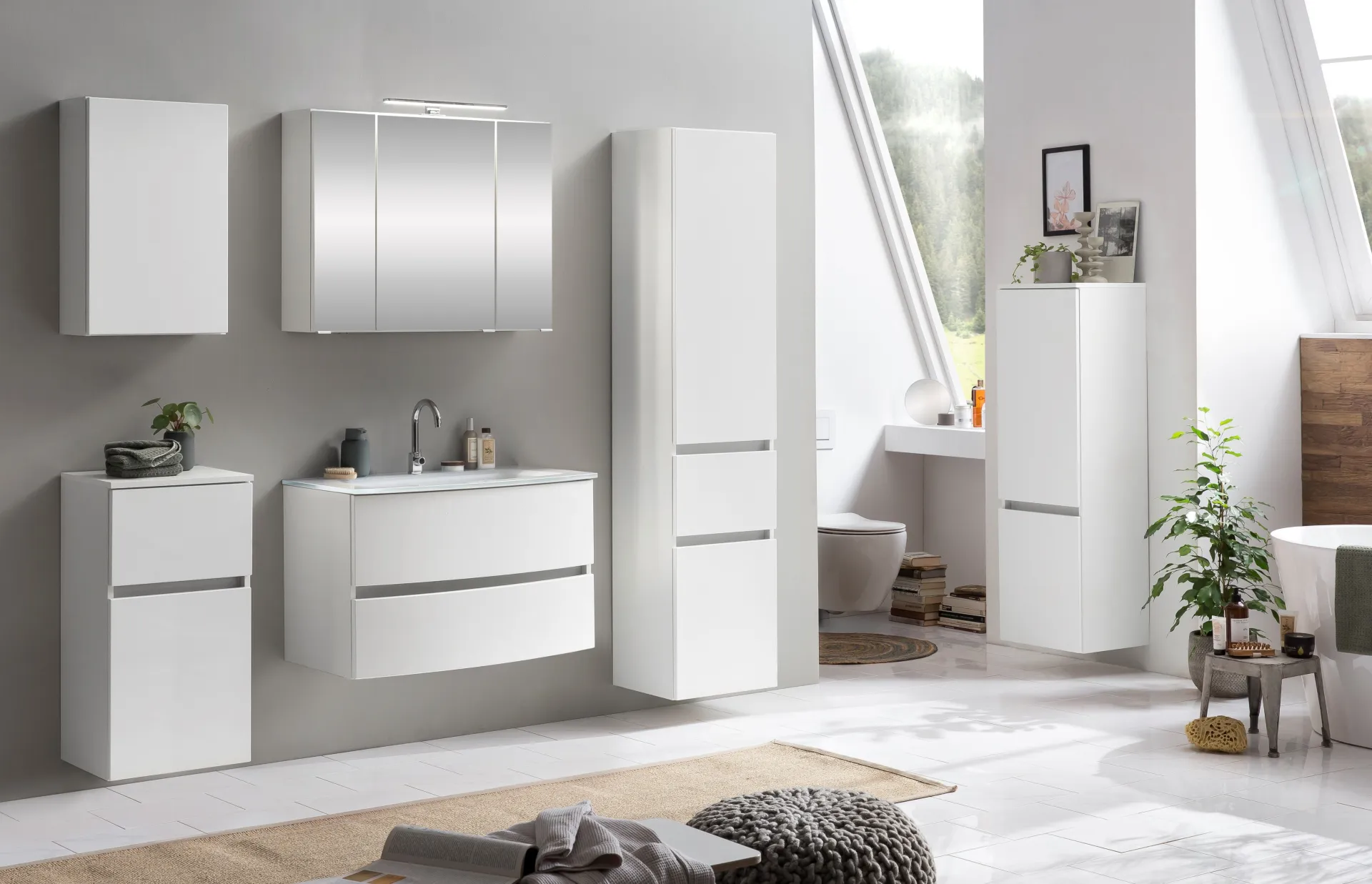 Held Badkombination Kornel 13 5-teilig mit em Waschbecken -