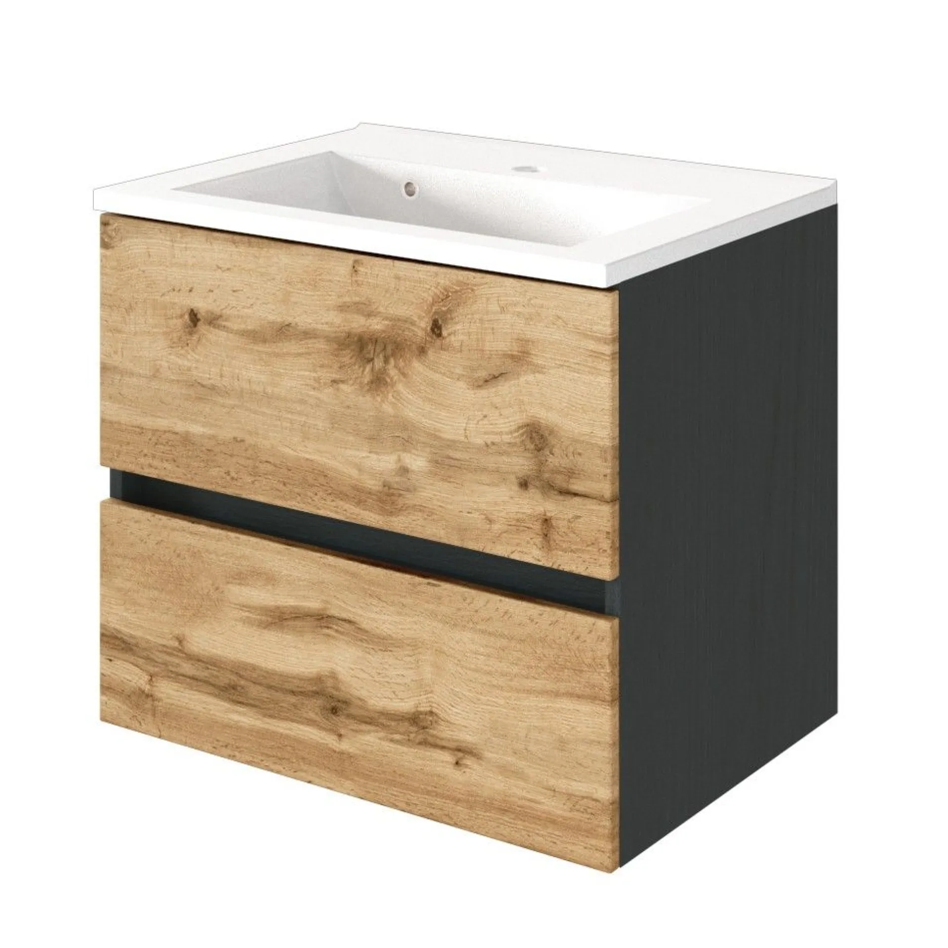 Held Badkombination Luna 2-teilig 60cm - graphit/quecksilber