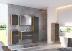 Held Badkombination Luna 2-teilig 60cm - Eiche/grau