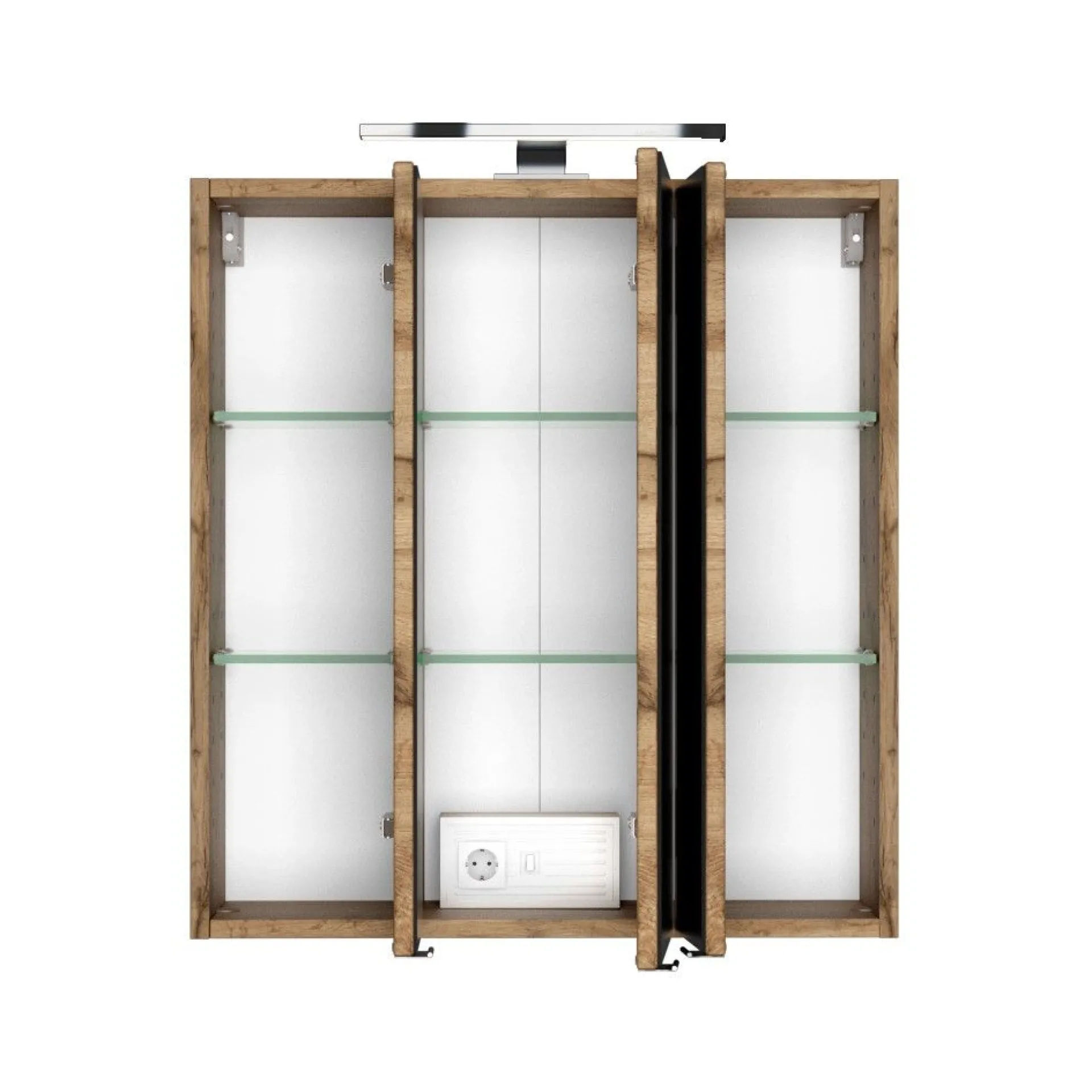 Held Badkombination Luna 2-teilig 60cm - Eiche/Weiß