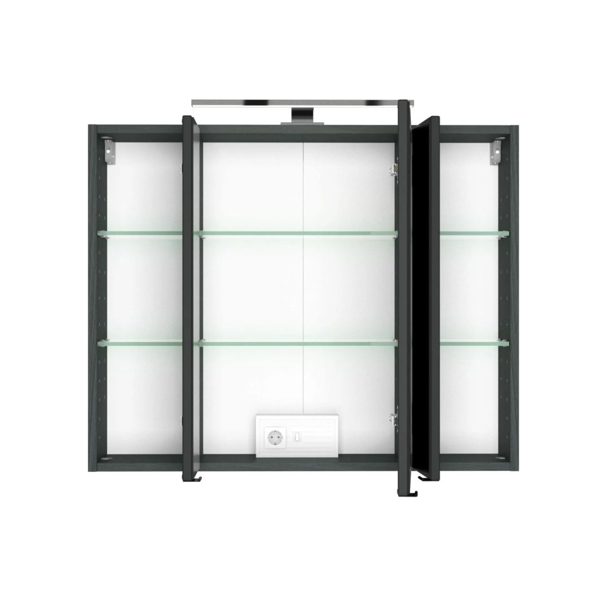 Held Badkombination Luna 2-teilig 80cm - graphit/quecksilber