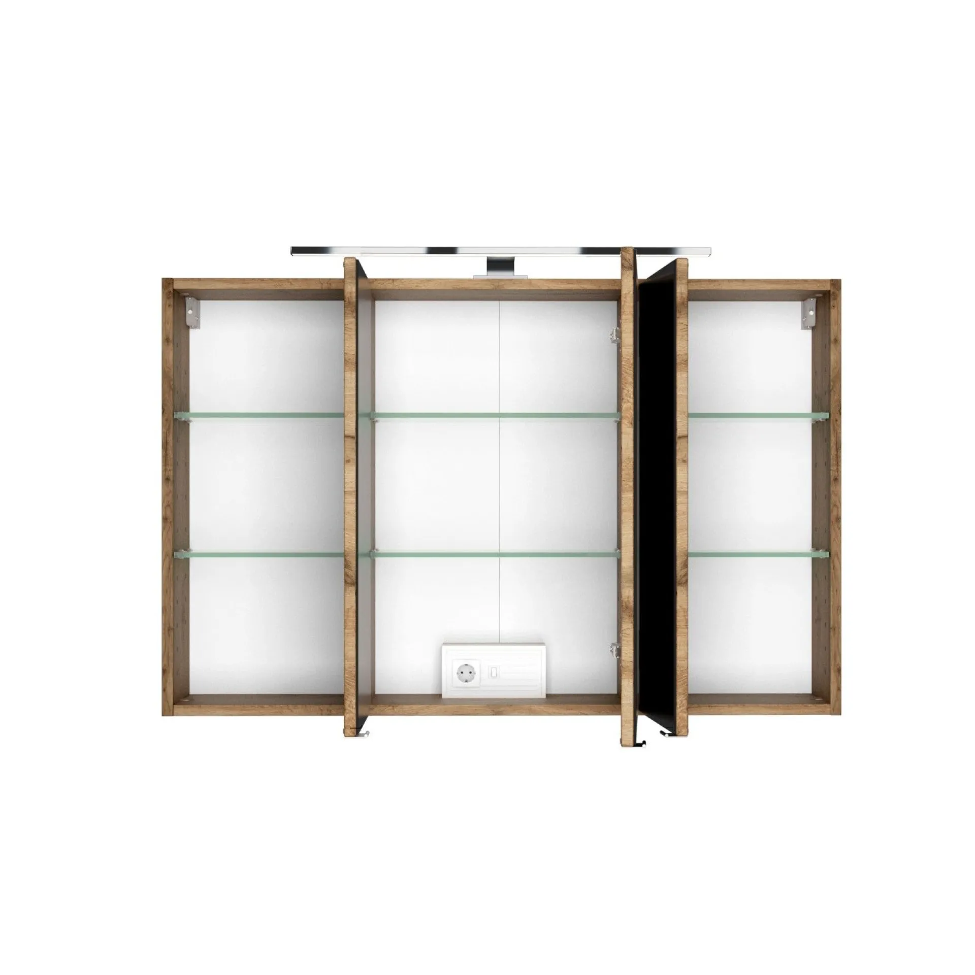 Held Badkombination Luna 2-teilig 100cm - Eiche/Weiß