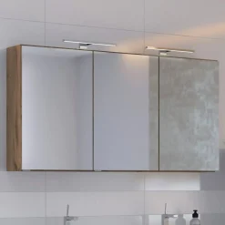 Held Badkombination Luna 2-teilig 120cm - Eiche/grau