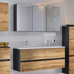 Held Badkombination Luna 2-teilig 120cm - graphit/quecksilber