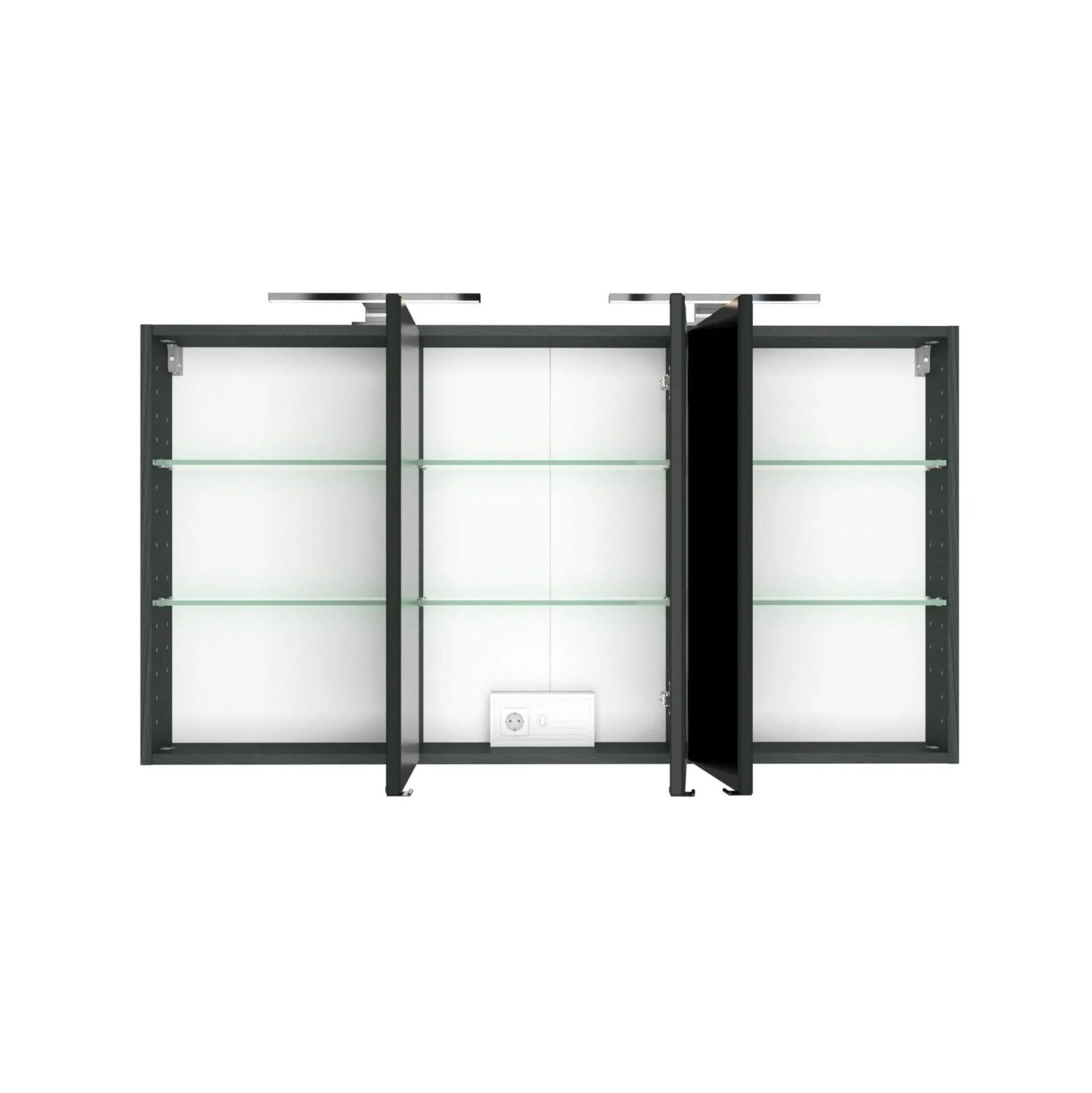 Held Badkombination Luna 2-teilig 120cm - graphit/quecksilber