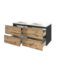 Held Badkombination Luna 2-teilig 120cm - graphit/quecksilber