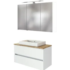 Held Badkombination Pisca 1 Waschtisch und Spiegelschrank -