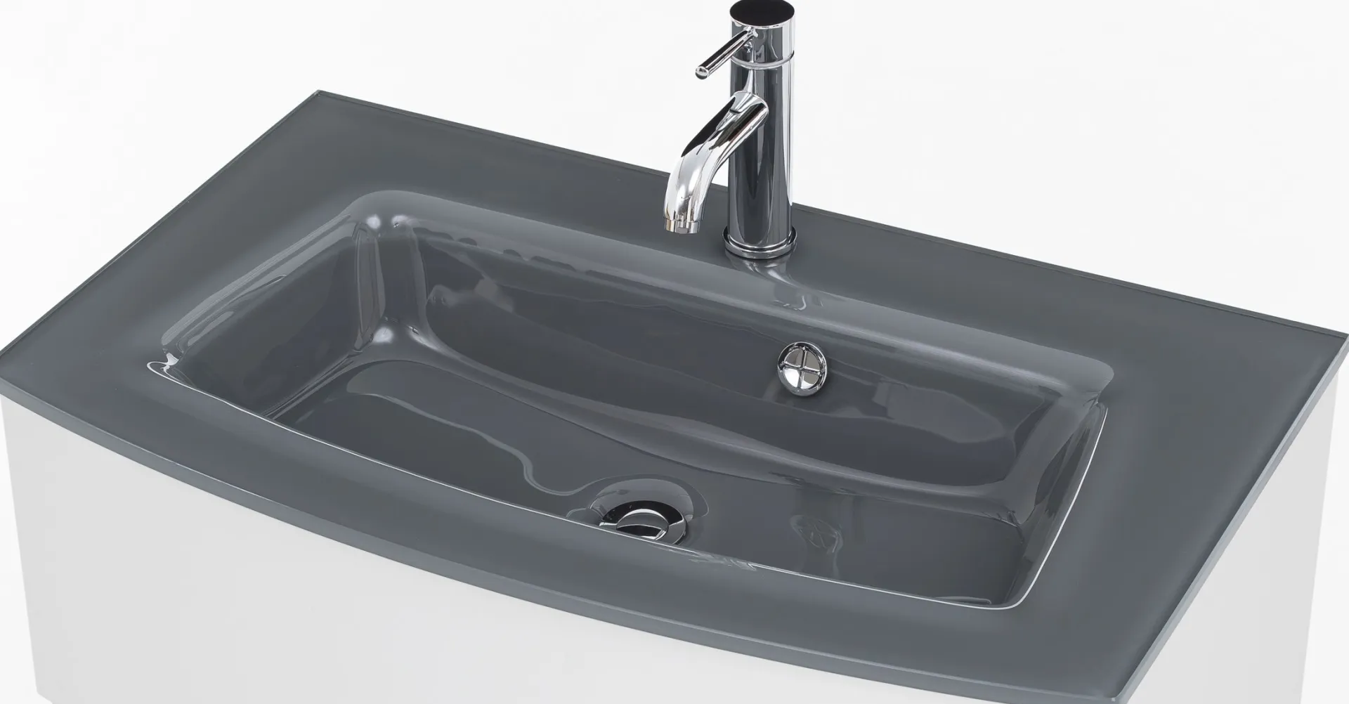Held Badkombination Stivan 2 Stück mit grauem Waschbecken -
