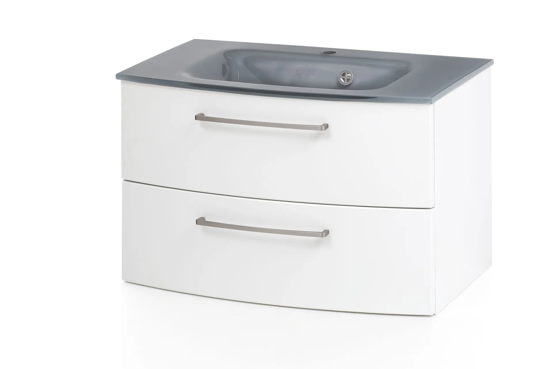 Held Badkombination Stivan 3-teilig mit grauem Waschbecken -