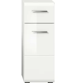 Badschrank Ice Xonox - Hochglanz Weiß - 30x80x30 cm
