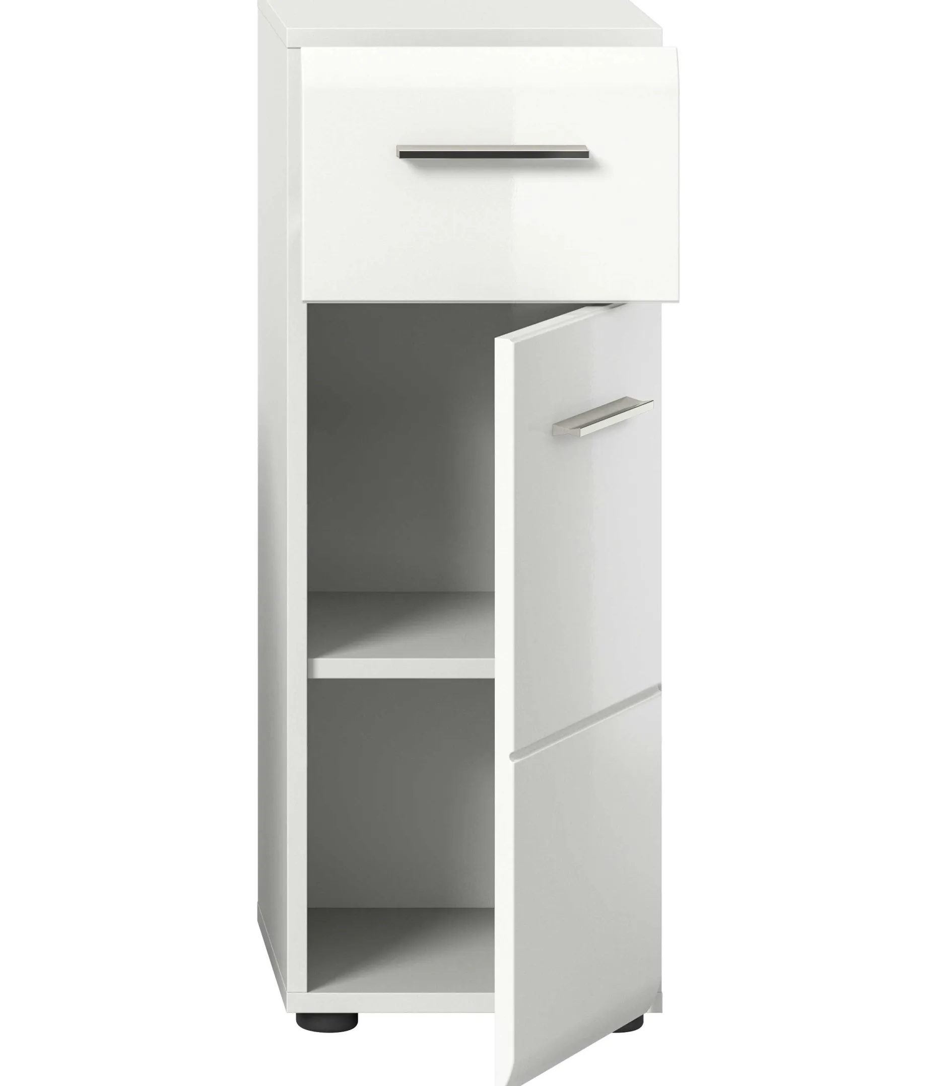 Badschrank Ice Xonox - Hochglanz Weiß - 30x80x30 cm