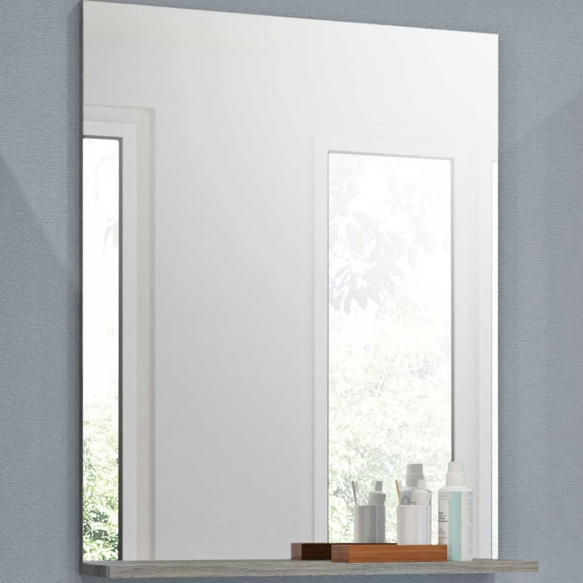 Xonox Badspiegel Scout - Rauchsilber - 60x79x18 cm