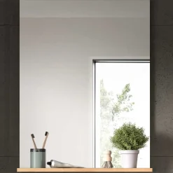 Xonox Badspiegel Scout - Salbeigrün mit Artisan Eiche - 60x79x18 cm