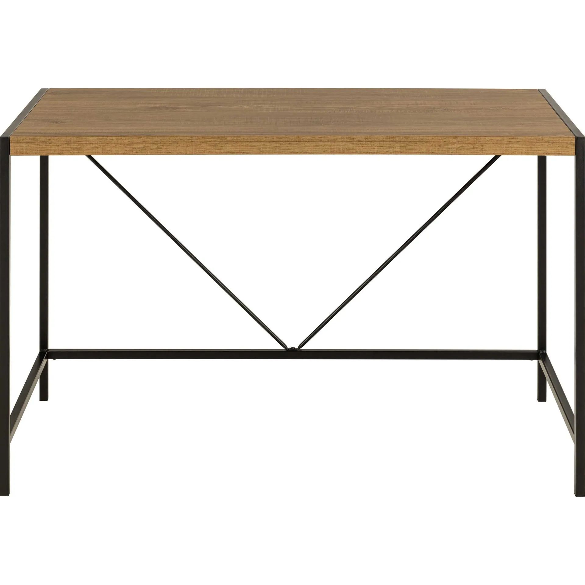 Emob Bahamas Schreibtisch - 120x60x75 cm - Eiche Dekor/schwarz