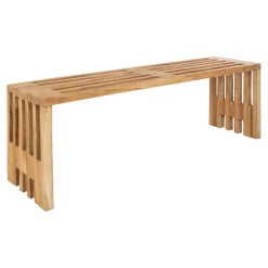 House Nordic Bank aus Teakholz - 140x35x48 cm