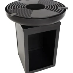 Redfire Barbecue Pallas mit Holzlager und gusseiserner Plancha -