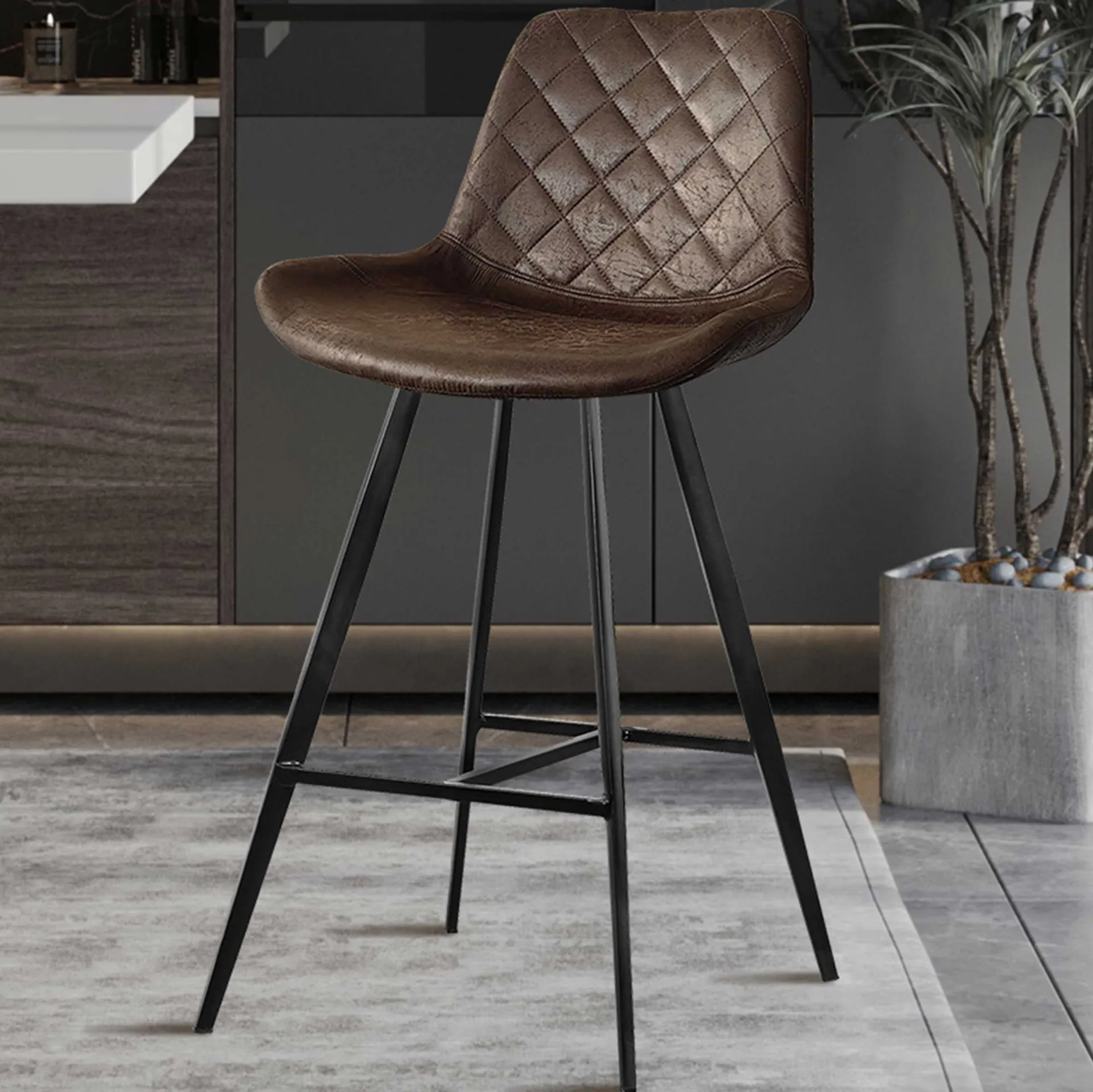 Rousseau Barhocker Alizette 103 cm-dunkel