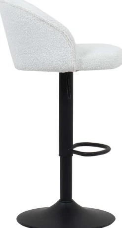 Rousseau Barhocker Arda Bouclé | Metallbeine | H-H 86/107 x B-L 49 x T-P 46 cm