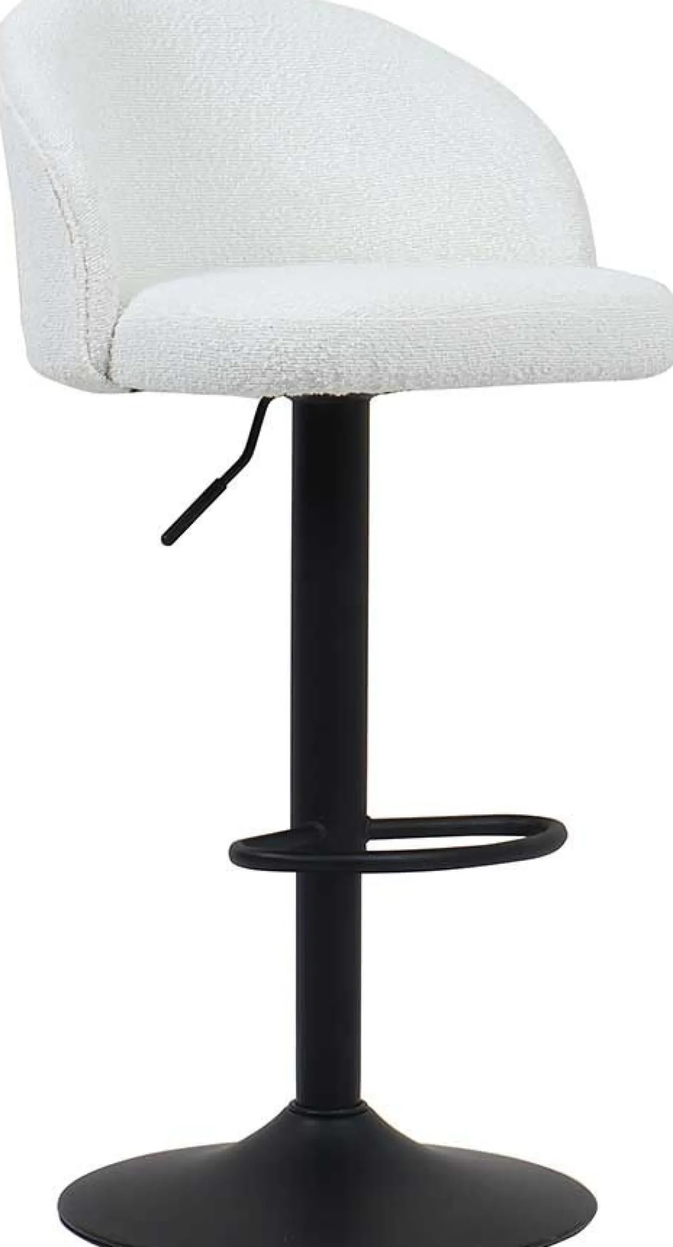 Rousseau Barhocker Arda Bouclé | Metallbeine | H-H 86/107 x B-L 49 x T-P 46 cm