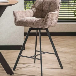 Emob Barhocker Aster - 56x52x95cm - drehbar - champagner