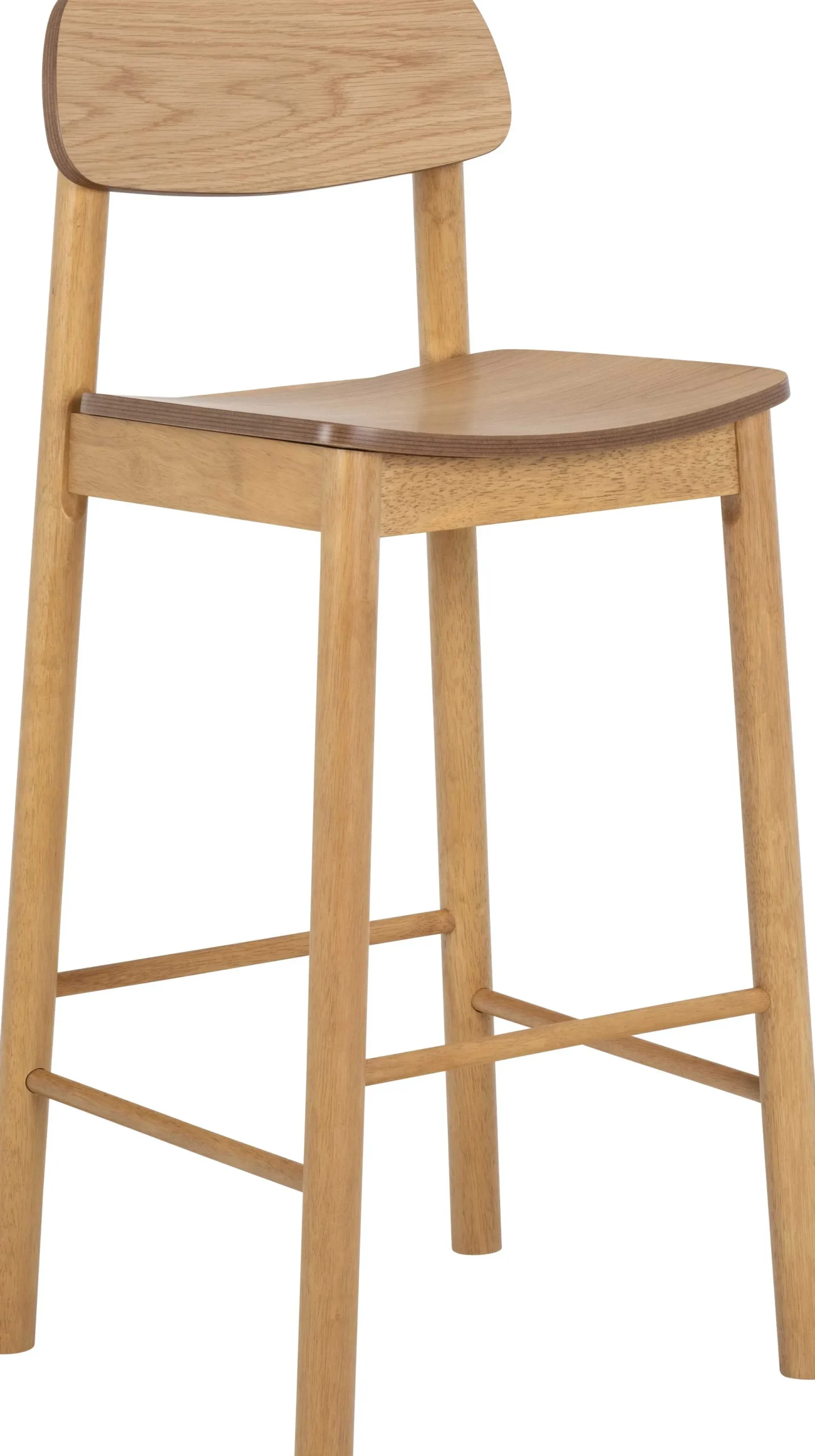 Emob Barhocker Barlow - 43x46x105cm - Eiche furniert