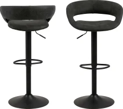 Emob Barhocker Dusty - anthrazit/schwarz