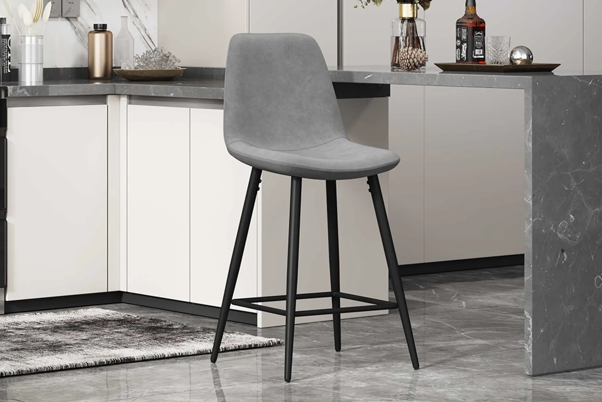 Rousseau Barhocker Jani - es Velours