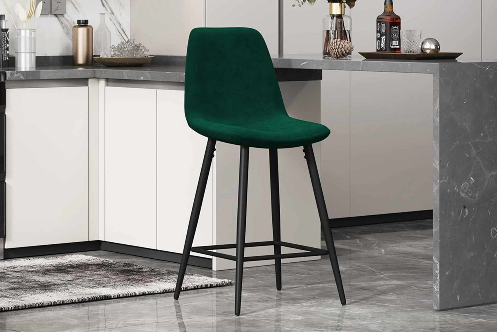 Rousseau Barhocker Jani es Velours