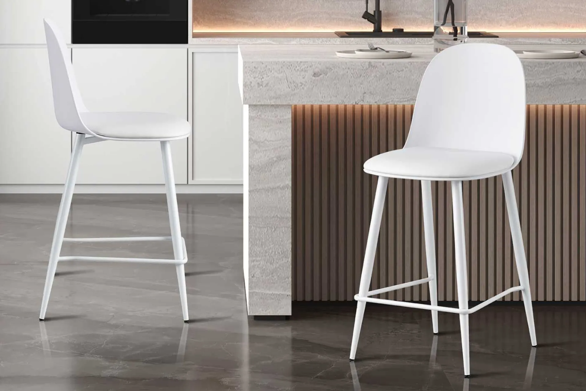 Rousseau Barhocker Jasmin - 44x51x100cm - mit Kissen -