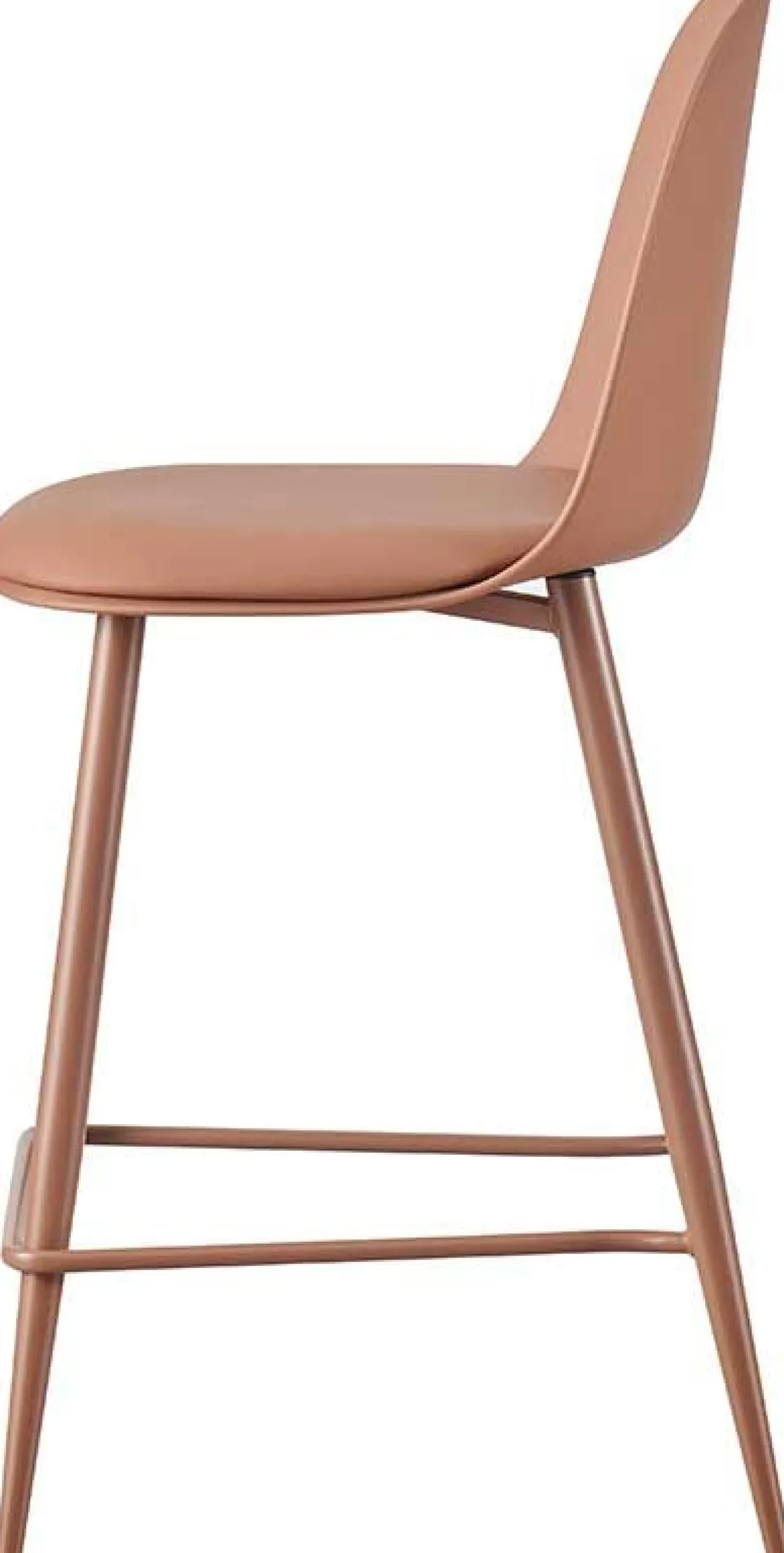 Rousseau Barhocker Jasmin - 44x51x100cm - mit Kissen - terracotta
