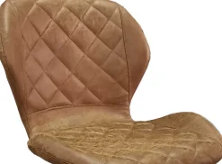 Rousseau Barhocker Malaga PU Cognac - Vintage Metallbeine | H-H 90-111 x B-L 48 x T-P 52 cm