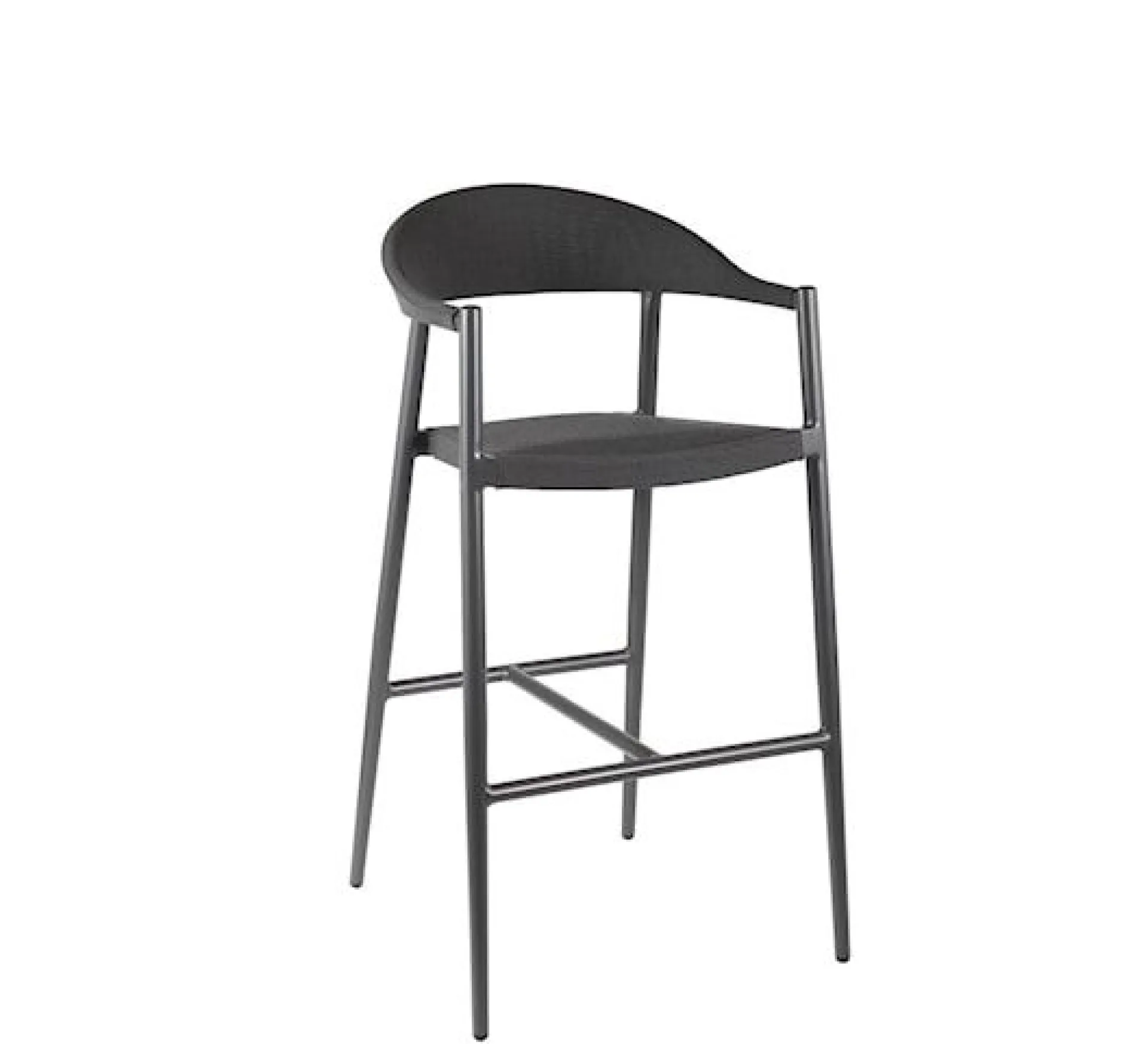 Gescova Barhocker Mati - Aluminium, Textilene - Dunkel