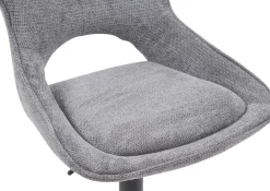 Rousseau Barhocker Morris - 51x53x100-121cm - verstellbar - dunkeler Stoff