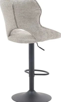 Rousseau Barhocker Morris - 51x53x100-121cm - verstellbar - heller Stoff