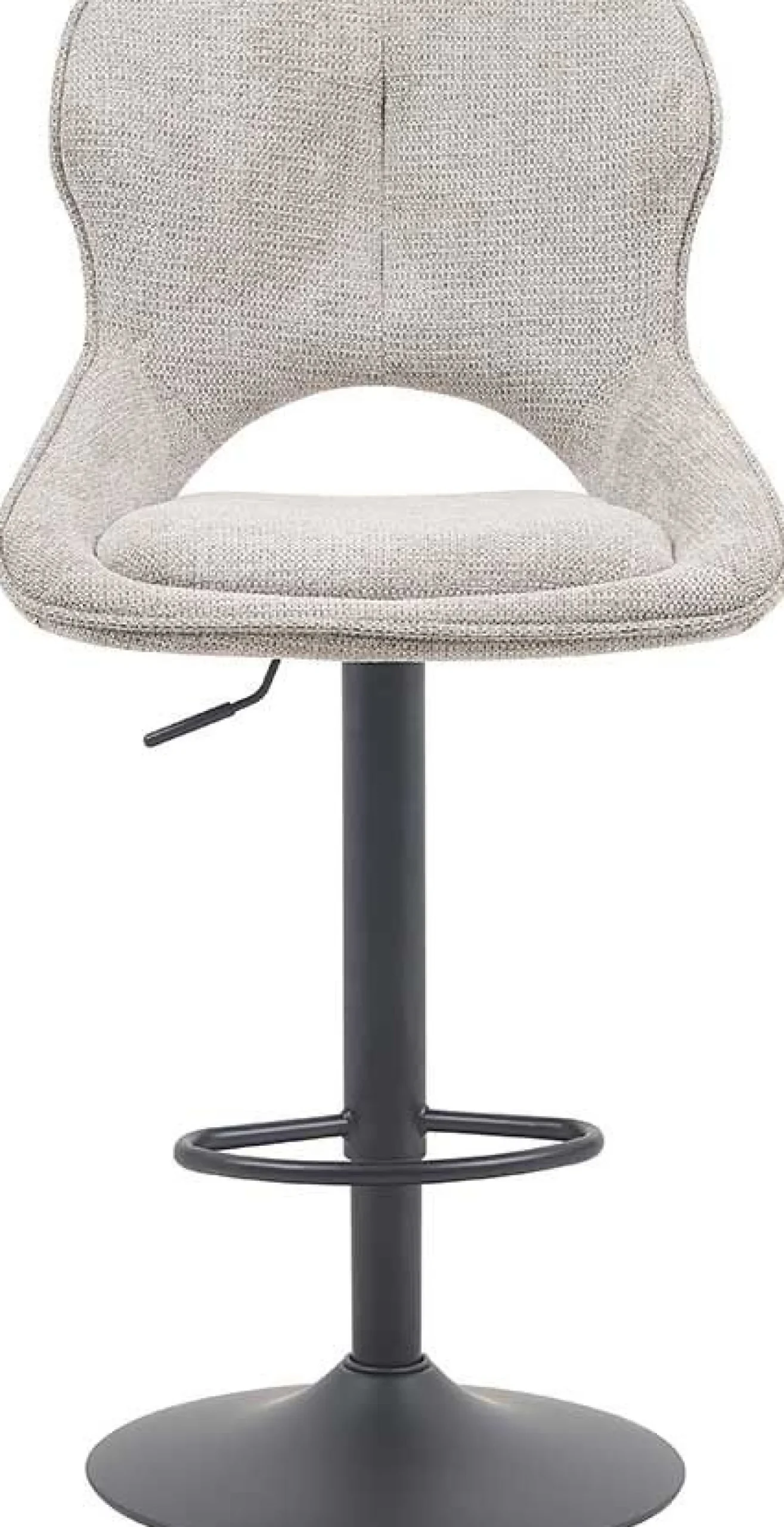 Rousseau Barhocker Morris - 51x53x100-121cm - verstellbar - heller Stoff