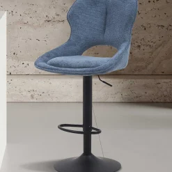 Rousseau Barhocker Morris - 51x53x100-121cm - verstellbar - er Stoff