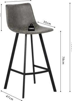 Rousseau Barhocker Ozan 78cm -