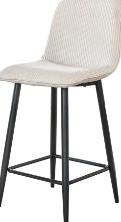 Emob Barhocker Rock - 45x50x99cm - er gerippter Samt
