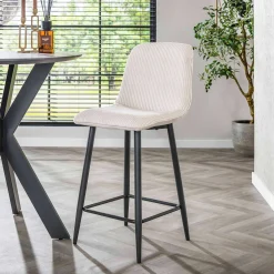 Emob Barhocker Rock - 45x50x99cm - er gerippter Samt