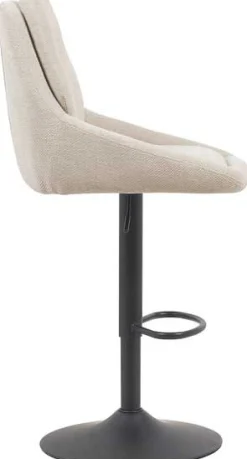Rousseau Barhocker Sabine - 50x60x100-121cm - verstellbar - drehbar - ecru