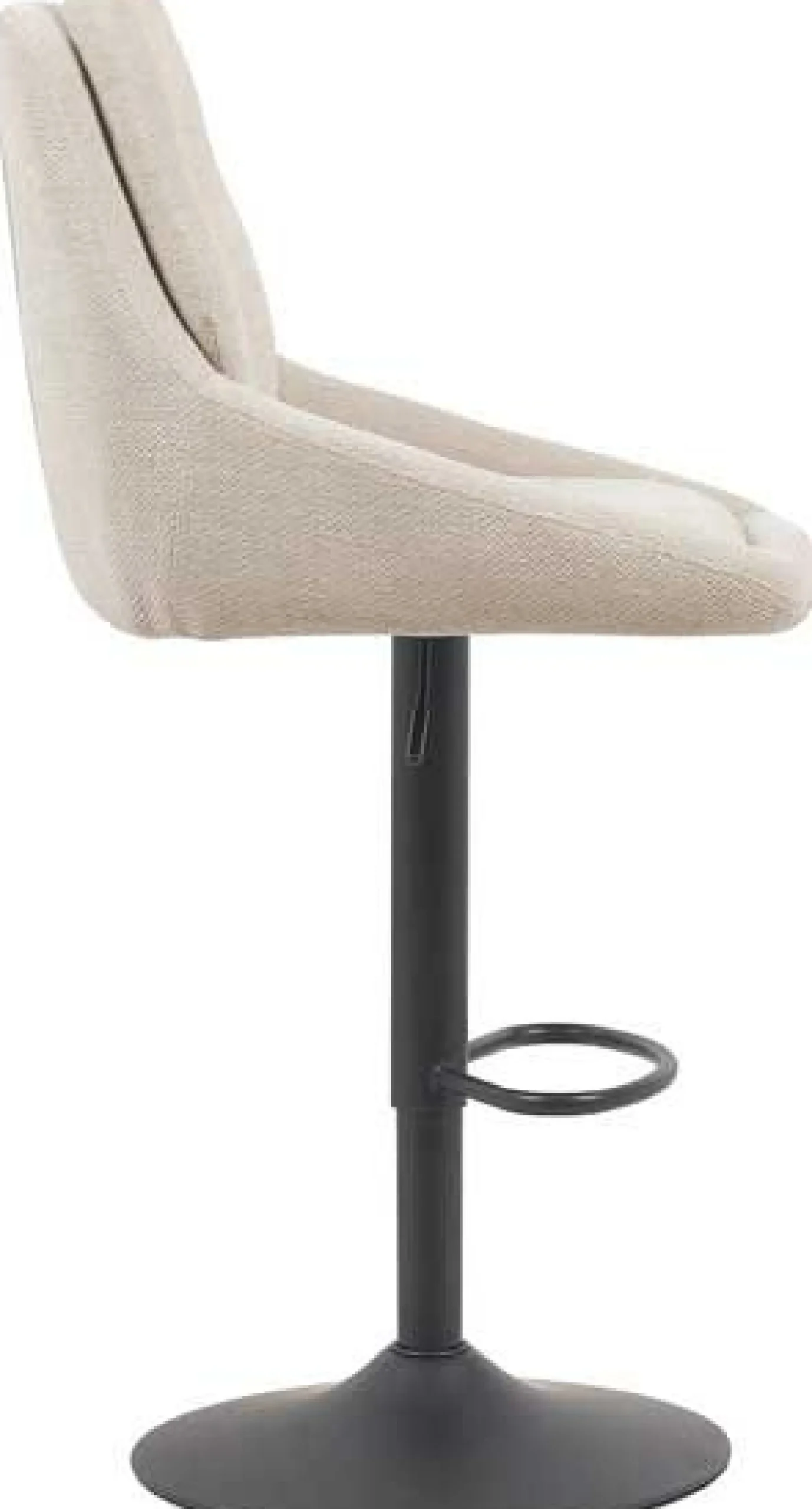 Rousseau Barhocker Sabine - 50x60x100-121cm - verstellbar - drehbar - ecru