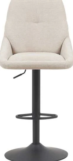 Rousseau Barhocker Sabine - 50x60x100-121cm - verstellbar - drehbar - ecru